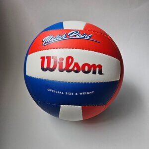Wilson Volleyball - Match Point Red White and Blue Official Size and Weight